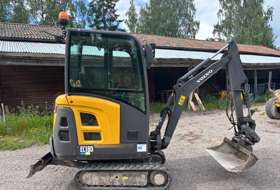 2017 Volvo EC18D used mini excavators for sale — photo 4