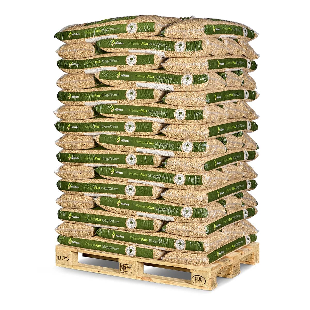  Heatlets Premium Plus 6mm wood pellets ENPlus A1 - 15 kg bags for sale