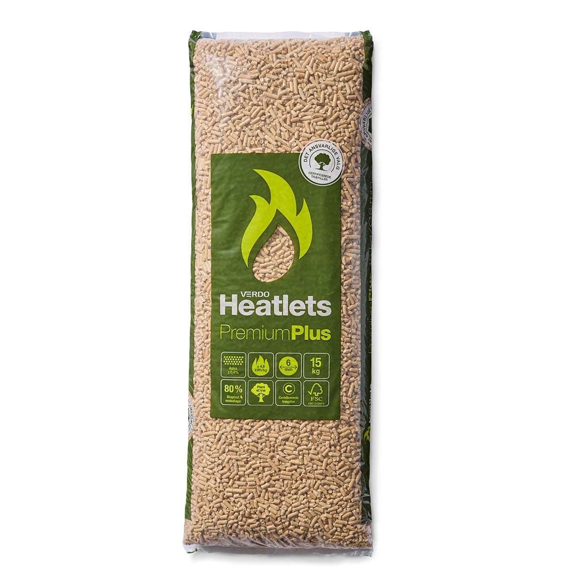 Heatlets Premium Plus 6mm wood pellets ENPlus A1 - 15 kg bags used pellets for sale — photo 2