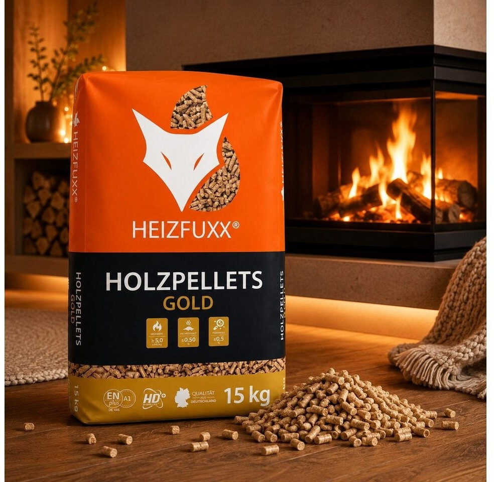 Heizfuxx Gold Wood Pellets 6 mm ENplus A1 – Pallet 990 kg (66 × 15 kg) used pellets for sale — photo 3