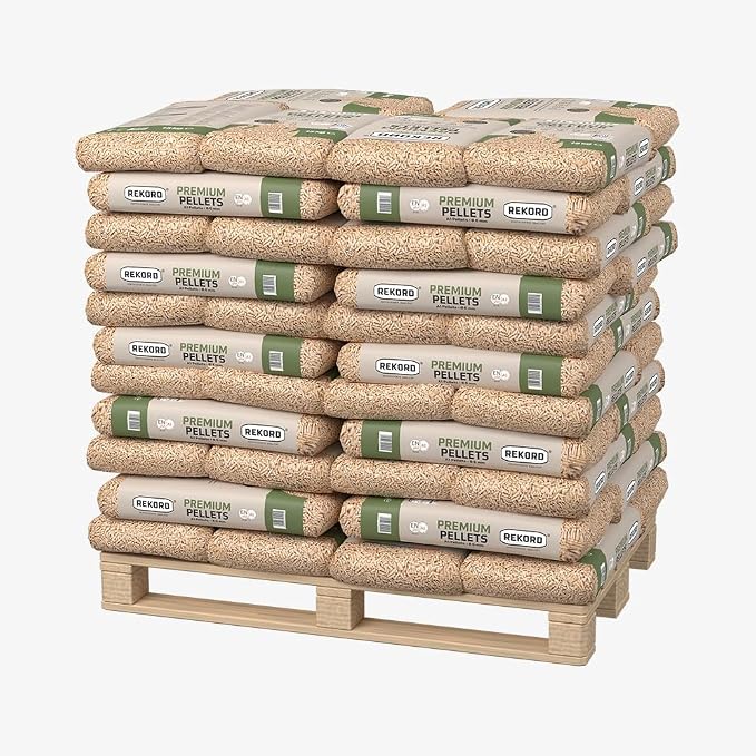 Rekord Pellets 6MM ENPlus A1 – Palette (66 bags) 990kg used pellets for sale — photo 2
