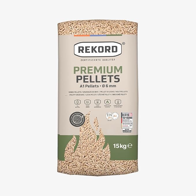 Rekord Pellets 6MM ENPlus A1 – Palette (66 bags) 990kg used pellets for sale — photo 3
